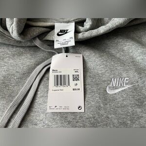 Men’s Nike Club Fleece Pull Over Hoodie NWT Size XXL Color Gray